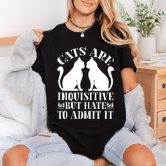 Inquisitive Cats Quote Humorous Mom Dad Ready to Press DTF Transfer for Dtf
