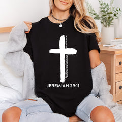 Jeremiah Cross Christian Diy Christian Faith Ready to Press DTF Transfer for Dtf