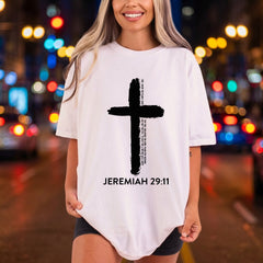 Jeremiah Cross Christian Diy Christian Faith Ready to Press DTF Transfer for Dtf