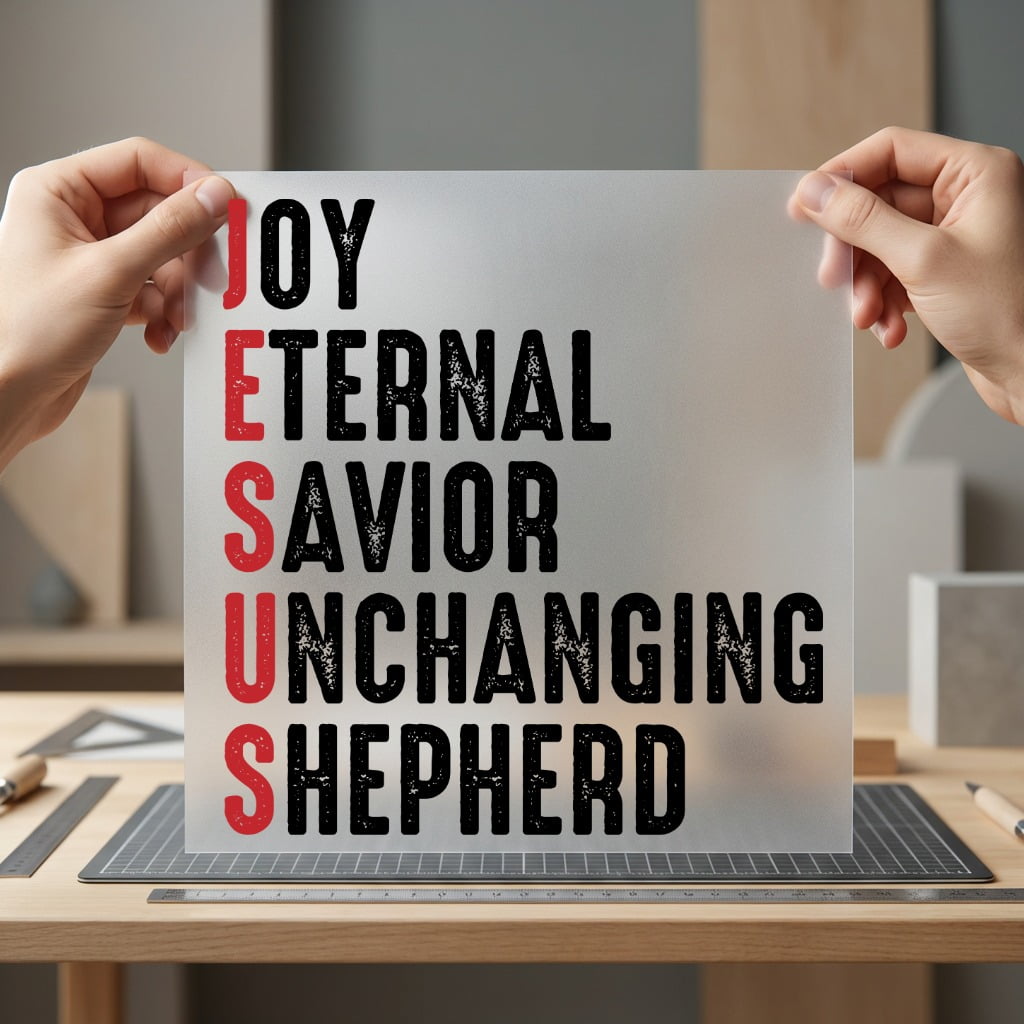 Jesus Acronym Faith Distressed Christian Faith Ready to Press DTF Transfer for Dtf