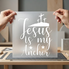 Jesus Anchor Christian Diy Christian Faith Ready to Press DTF Transfer for Dtf