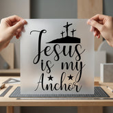 Jesus Anchor Christian Diy Christian Faith Ready to Press DTF Transfer for Dtf