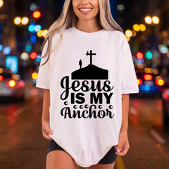 Jesus Anchor Faith-inspired Diy Christian Faith Ready to Press DTF Transfer for Dtf