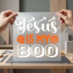 Jesus Boo Halloween Christian Christian Faith Ready to Press DTF Transfer for Dtf