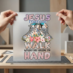 Jesus Can Even Walk Christian Faith Ready to Press DTF Transfer for Dtf