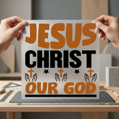 Jesus Christ God Faith-based Christian Faith Ready to Press DTF Transfer for Dtf