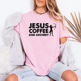 Jesus Coffee Archery | Faith & Hobbies Tee - Luckets.com