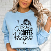 Jesus Coffee Prayer | Morning Devotion Sweatshirt - Luckets.com