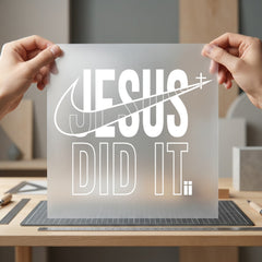 Jesus Did Christian Diy Christian Faith Ready to Press DTF Transfer for Dtf