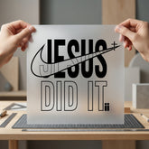 Jesus Did Christian Diy Christian Faith Ready to Press DTF Transfer for Dtf