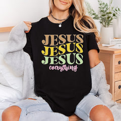Jesus Everything Retro Faith Christian Faith Ready to Press DTF Transfer for Dtf