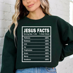Jesus Facts | Divine Attributes & Faith Sweatshirt - Luckets.com
