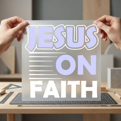 Jesus Faith Inspirational Diy Christian Faith Ready to Press DTF Transfer for Dtf