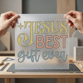 Jesus Gift Ever Retro Christian Faith Ready to Press DTF Transfer for Dtf