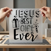 Jesus Gift Ever Script Christian Faith Ready to Press DTF Transfer for Dtf