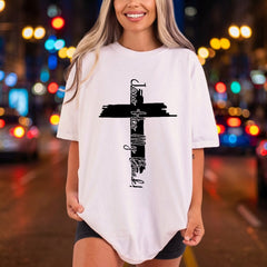 Jesus Has Back Cross Christian Faith Ready to Press DTF Transfer for Dtf