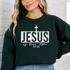Jesus Is My Jam | Modern Faith Statement Sweatshirt - Luckets.com