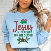 Jesus Is The Reason | Christ - Centered Christmas Sweatshirt - Luckets.com