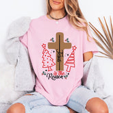 Jesus Is The Reason | Christmas Cross & Holly Tee - Luckets.com