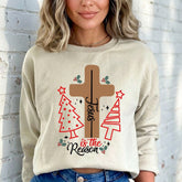 Jesus Is The Reason | Christmas Cross Sweatshirt - Luckets.com