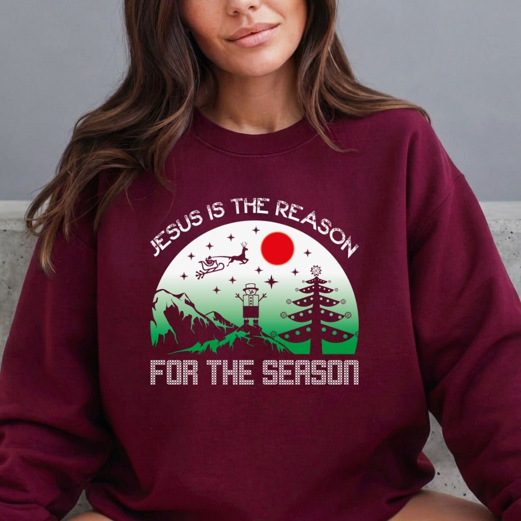 Jesus Is The Reason | Christmas Faith Sweatshirt - Luckets.com