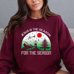 Jesus Is The Reason | Christmas Faith Sweatshirt - Luckets.com