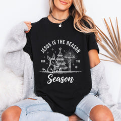 Jesus Is The Reason | Christmas Joy & Faith Tee - Luckets.com