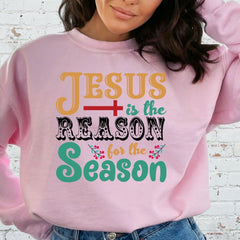 Jesus Is The Reason | Festive Faith Sweatshirt - Luckets.com