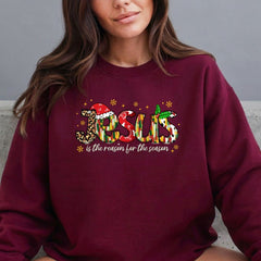 Jesus Is The Reason | Festive Faith Sweatshirt - Luckets.com