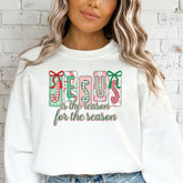 Jesus Is The Reason | Festive & Faithful Sweatshirt - Luckets.com