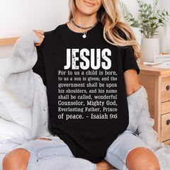 Jesus Isaiah Scripture Diy Christian Faith Ready to Press DTF Transfer for Dtf