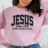 Jesus John 14:6 | Way Truth Life Sweatshirt - Luckets.com
