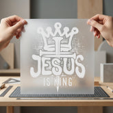 Jesus King Graffiti Style Christian Faith Ready to Press DTF Transfer for Dtf