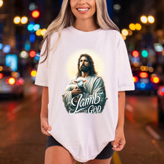 Jesus Lamb God Christian Christian Faith Ready to Press DTF Transfer for Dtf