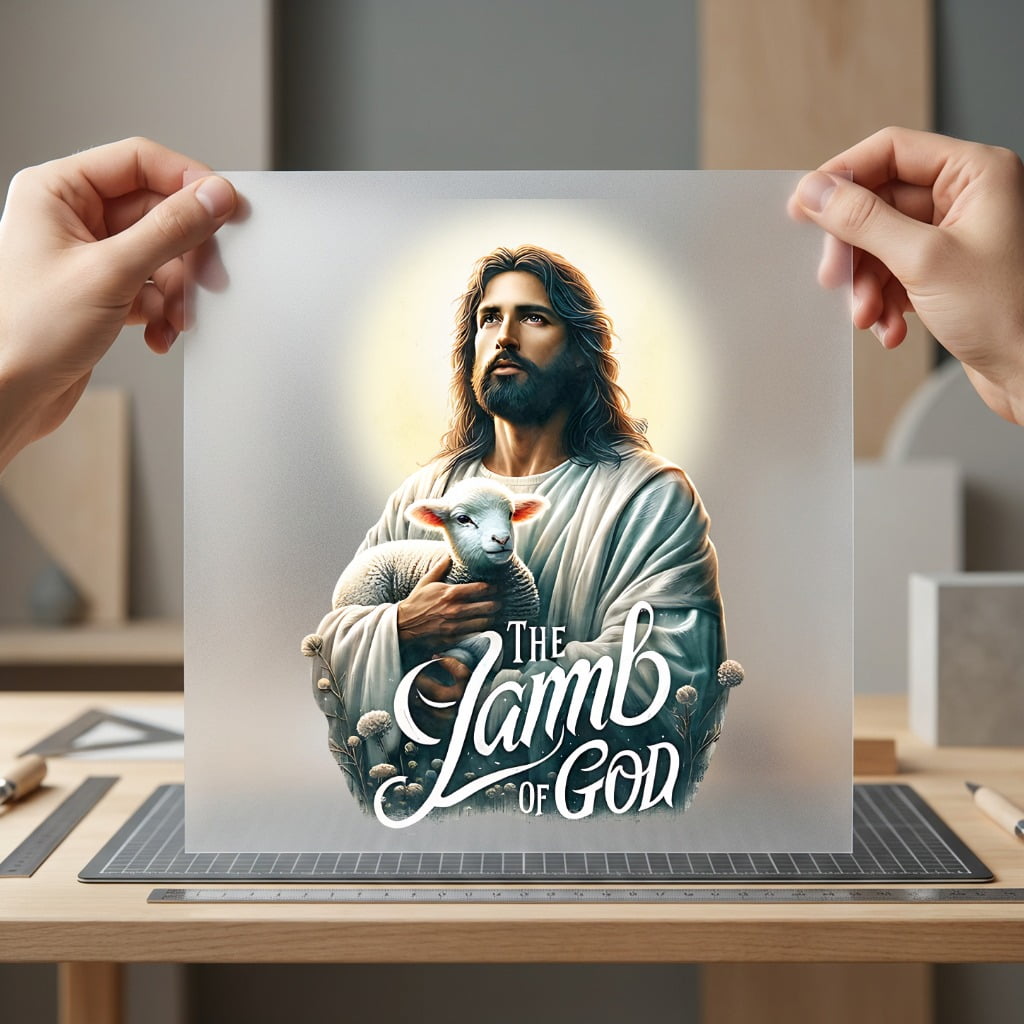 Jesus Lamb God Christian Christian Faith Ready to Press DTF Transfer for Dtf