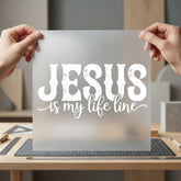 Jesus Life Line Christian Christian Faith Ready to Press DTF Transfer for Dtf