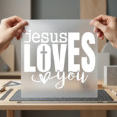 Jesus Loves You Faith Christian Faith Ready to Press DTF Transfer for Dtf