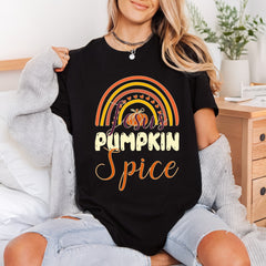 Jesus Pumpkin Spice Rainbow Faith Thanksgiving Ready to Press DTF Transfer for Dtf