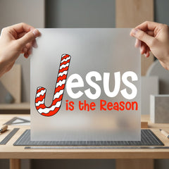 Jesus Reason Christmas Candy Christian Faith Ready to Press DTF Transfer for Dtf