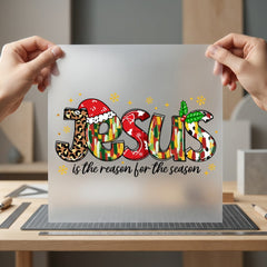 Jesus Reason Christmas Diy Christian Faith Ready to Press DTF Transfer for Dtf