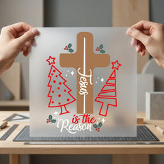 Jesus Reason Christmas Faith Christian Faith Ready to Press DTF Transfer for Dtf