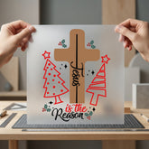 Jesus Reason Christmas Faith Christian Faith Ready to Press DTF Transfer for Dtf