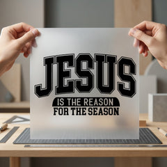 Jesus Reason Retro Collegiate Christian Faith Ready to Press DTF Transfer for Dtf