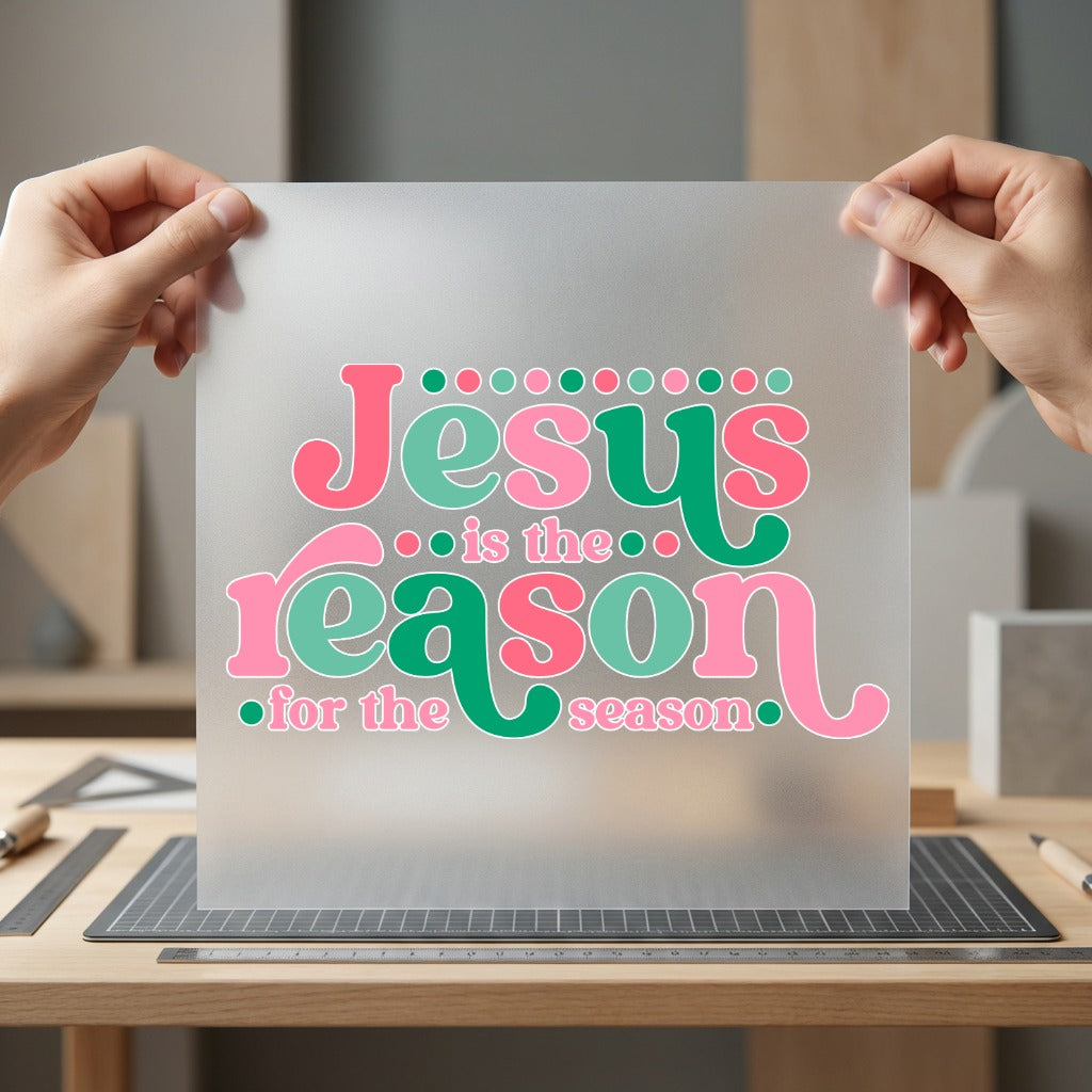Jesus Reason Retro Diy Christian Faith Ready to Press DTF Transfer for Dtf