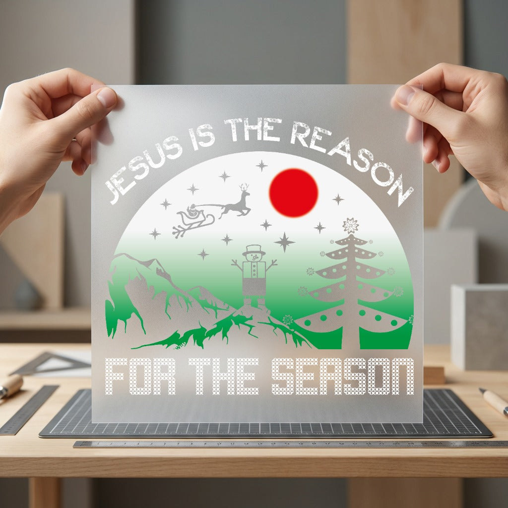 Jesus Reason Season Christmas Christian Faith Ready to Press DTF Transfer for Dtf