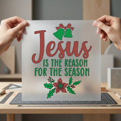 Jesus Reason Season Christmas Christian Faith Ready to Press DTF Transfer for Dtf