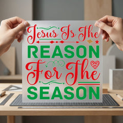 Jesus Reason Season Christmas Christian Faith Ready to Press DTF Transfer for Dtf