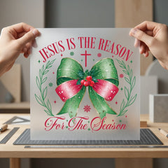 Jesus Reason Season Christmas Christian Faith Ready to Press DTF Transfer for Dtf
