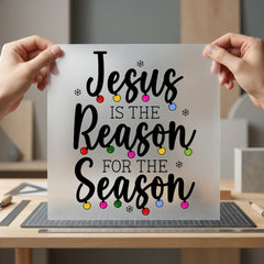 Jesus Reason Season Christmas Christian Faith Ready to Press DTF Transfer for Dtf