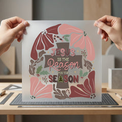 Jesus Reason Season Christmas Christian Faith Ready to Press DTF Transfer for Dtf